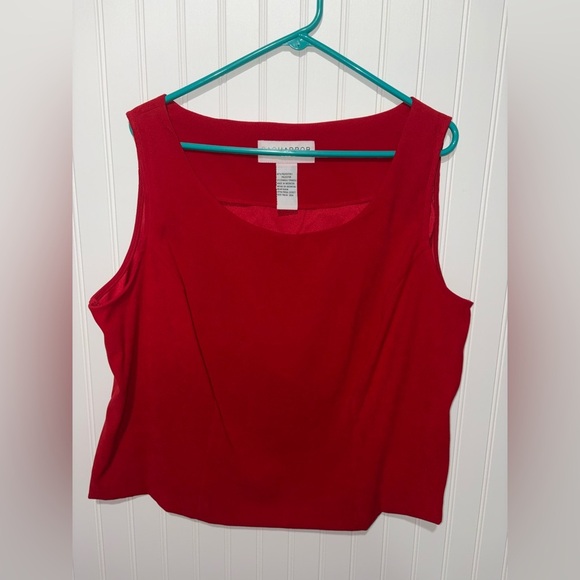 Sag Harbor Vintage Red Sleeveless Top| Size 20W - Picture 1 of 3